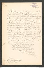 k.k. naturhistorisches Hofmuseum, Intendanzakten 1885-1896 (Hauer), Aktenzahl Z.578/1889, Seite 1